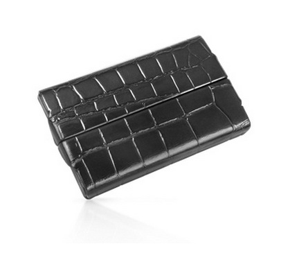 business card holder leather